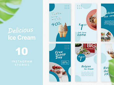 Alice - Ice Cream Stories Instagram Template