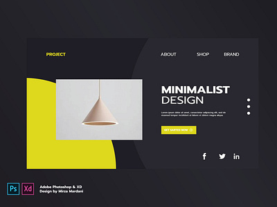 Interior Design Header PSD and XD architecture banner furniture header home homepage interior landing ui uidesign ux web website