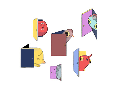 the doors animation design illustration