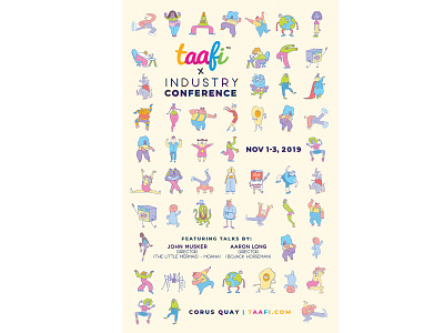 TAAFI x Industry Conference 2019 poster illustration poster poster design
