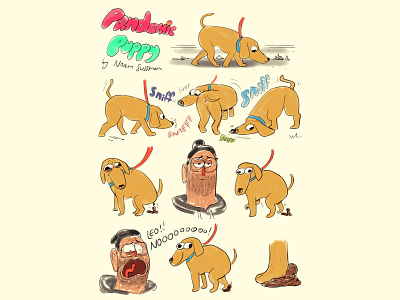 Pandemic puppy animation comics design