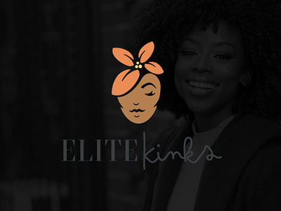 Elite Kinks | Combination Mark Logo branding combination design emblem icon illustration logo mark minimal typography