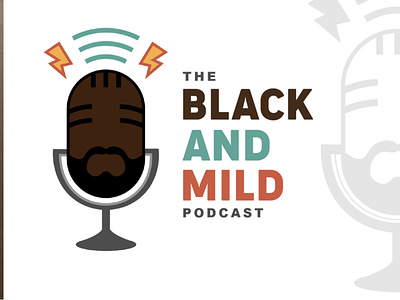 The Black and Mild Podcast | Combination Mark Logo animation branding combination design emblem icon illustration logo mark typography
