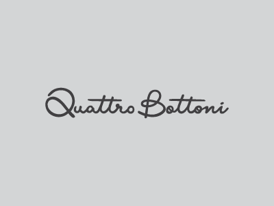 Quattro Bottoni calligraphy