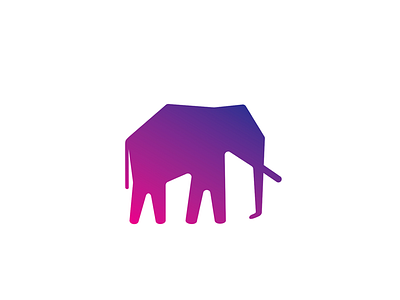 Elephant Logo animal elephant flat logo mammal