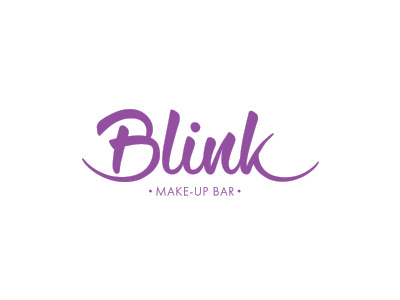 Blink bar logo makeup purple