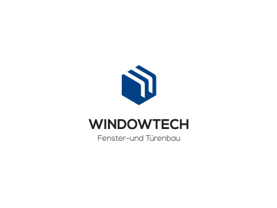 Windowtech company construction logo window