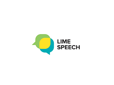 Lime Speech balloon lemon lime logo speech talk