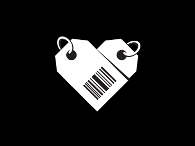 Tags + Heart design heart icon logo love shopping tag tags