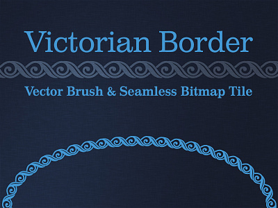 Victorian Border: Vector Brush & Seamless Bitmap Tile border brush pattern seamless vector web design