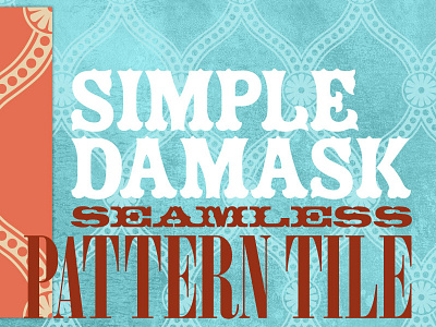 Seamless Pattern: Simple Damask bitmap creative market download downloadable pattern seamless vector web design