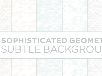 Subtle Backgrounds: Sophisticated Geometry