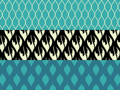 Seamless Simple Damask Set background damask pattern