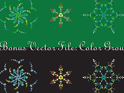 Snowflakes Bonus File download holiday illustration snow snowflakes vector