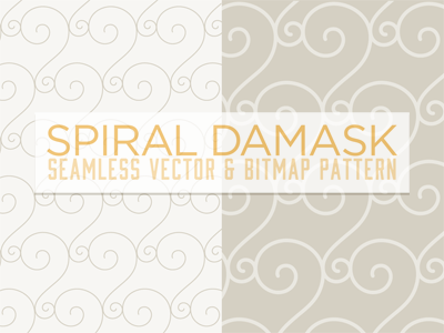 Seamless Pattern: Spiral Damask damask illustration pattern seamless vector