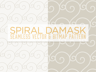 Seamless Pattern: Spiral Damask
