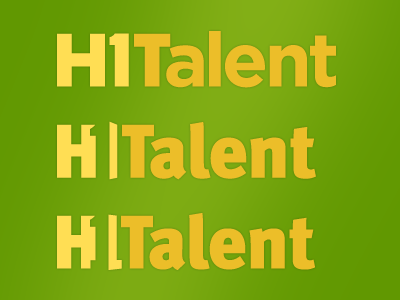 Logo: H1Talent Revision Ideas 2 logo typography