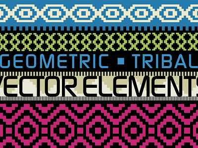 Geometric/Tribal Vector Elements creative market fashion pattern seamless vector