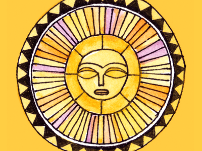 Watercolor Sun