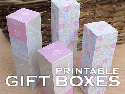 Printable Gift Box Templates template