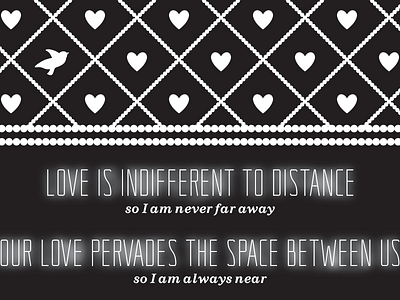 Digital poster for “A Little Love Story” pattern set