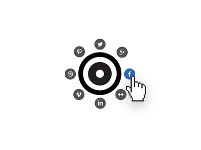 Social symbol in action icon logo social social media symbol