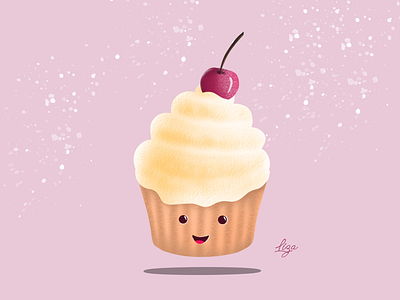 Happy cupcake