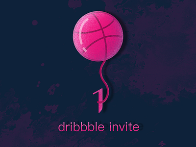 Dribbble invite artwork digitalart digitaldrawing digitalillustration dribbbleinvitation dribbbleinvite graphicdesign illustration ipaddrawing procreate procreate5