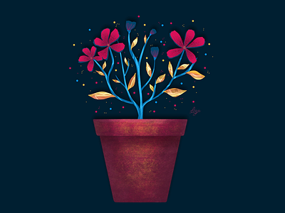 Spring flowers 💐 artwork digitalart digitaldrawing digitalillustration graphicdesign illustration ipaddrawing procreate procreate5