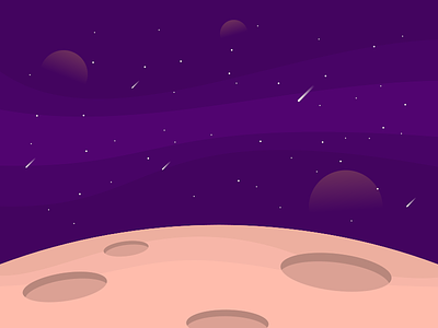 Purple Space Galaxy