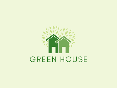 Green House apartment branding business company design ecommerce environment green house illustration landscape logo project real estate vector