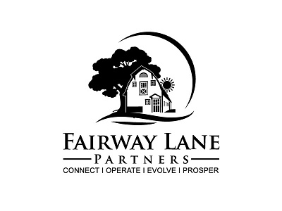 fairway lane logo branding design drawn graphic icon logo