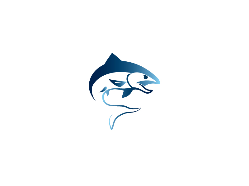 salmon fish logo by Nur UDDIN on Dribbble