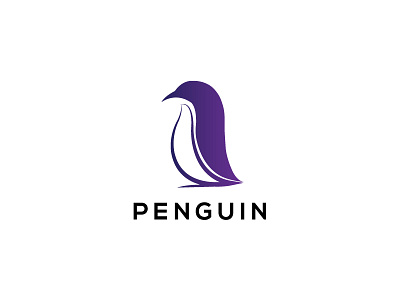 Penguin design icon logo