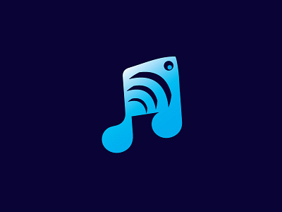 fisheye music design icon logo