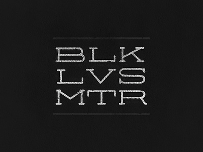 Black Lives Matter blacklivesmatter blm illustration typedesign typography