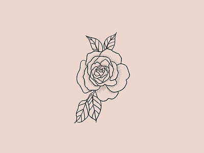 Thorny illustration procreate rose vector