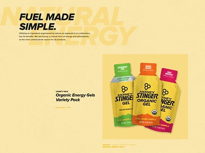 Honey Stinger NYCM branding design ui ux web