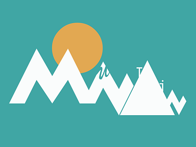 MOUNTAIN/slope graphic design illustration mountain typography