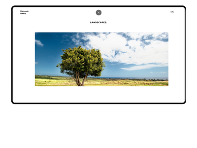 Interactive Gallery Landscapes Collection design figma gallery minimal ui ux web web design webdesign website