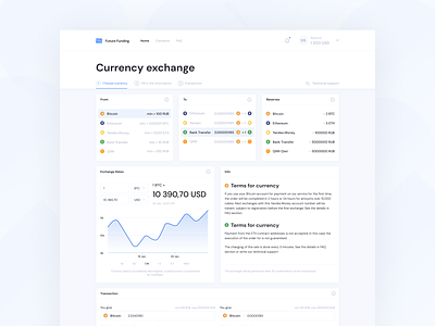 Currency exchange - UI bank banking bitcoin wallet clean clean ui cleaning creative crypto currency crypto wallet cryptocurrency design figma interface minimal money trading typography ui ux website design