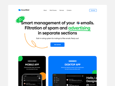 Landing page - 📨 Mail Client