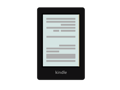 Kindle flat design design flat kindle tablet