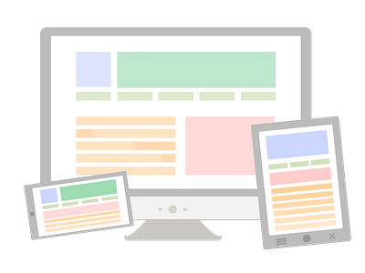 Responsive Web design Icon design flat icon pc responsive responsive design smartphone tablet ui