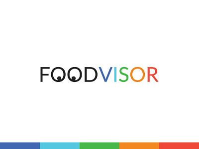 FoodVisor logo design example app color eye food vision visor