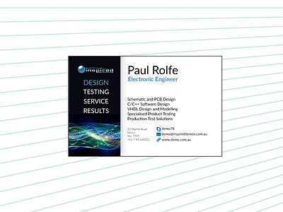 Business Card #1 business card electronic