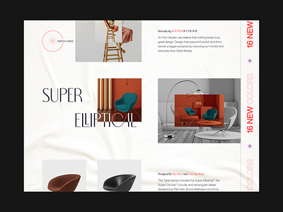 Fritz Hansen // Home Page chair furniture grid home page home screen interface layout minimal product scandinavian service shop shopping store typography web web design website