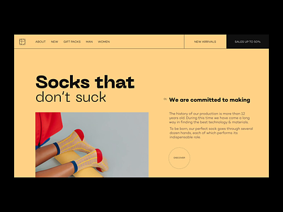 Happy Socks // Ecommerce Shop animation ecommerce ecommerce design minimal minimalism product shop socks store typogaphy web webdesign website