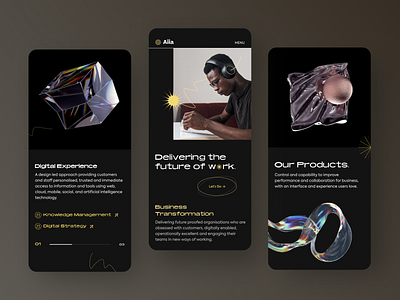 AiiA // Mobile Screens