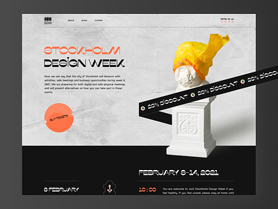 Stockholm Design Week // Website b2b business growth homepage main meeting meetup product services startup study ui ux web webdesign website